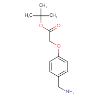 Chemical structure of tert-butyl 2-[4-(aminomethyl)phenoxy]acetate - CSSB00003675240