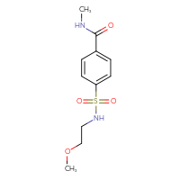 Chemical structure of 4-[(2-methoxyethyl)sulfamoyl]-N-methylbenzamide - CSSB00000509439