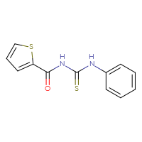 Chemical structure of 1-phenyl-3-(thiophene-2-carbonyl)thiourea - CSSB00132935317