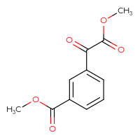 Chemical structure of methyl 3-(2-methoxy-2-oxoacetyl)benzoate - CSSB00010363905