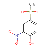 Chemical structure of 4-methanesulfonyl-2-nitrophenol - CSSB00011204781
