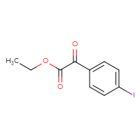 Chemical structure of ethyl 2-(4-iodophenyl)-2-oxoacetate - CSSB00011512958