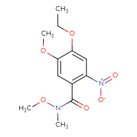 Chemical structure of 4-ethoxy-N,5-dimethoxy-N-methyl-2-nitrobenzamide - CSSB02032311438