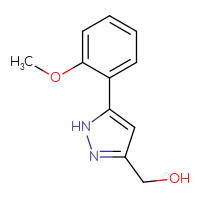 Chemical structure of [5-(2-methoxyphenyl)-1H-pyrazol-3-yl]methanol - CSSB00000729457