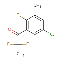 Chemical structure of 1-(5-chloro-2-fluoro-3-methylphenyl)-2,2-difluoropropan-1-one - CSSB21103687118