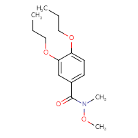 Chemical structure of N-methoxy-N-methyl-3,4-dipropoxybenzamide - CSSB00104018229