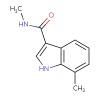 Chemical structure of N,7-dimethyl-1H-indole-3-carboxamide - CSSB06140091829