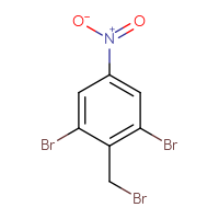 Chemical structure of 1,3-dibromo-2-(bromomethyl)-5-nitrobenzene - CSSB00020889872