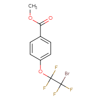 Chemical structure of methyl 4-(2-bromo-1,1,2,2-tetrafluoroethoxy)benzoate - CSSB15064728740