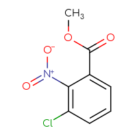Chemical structure of methyl 3-chloro-2-nitrobenzoate - CSSB00000698587