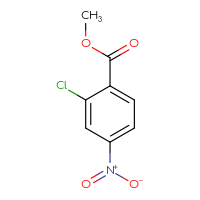 Chemical structure of methyl 2-chloro-4-nitrobenzoate - CSSB00000148924