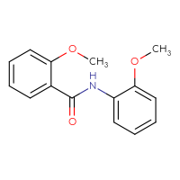 Chemical structure of 2-methoxy-N-(2-methoxyphenyl)benzamide - CSSB00026303823