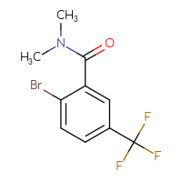 Chemical structure of 2-bromo-N,N-dimethyl-5-(trifluoromethyl)benzamide - CSSB00006366372