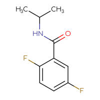 Chemical structure of 2,5-difluoro-N-(propan-2-yl)benzamide - CSSB00000194097