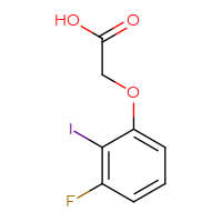 Chemical structure of 2-(3-fluoro-2-iodophenoxy)acetic acid - CSSB03529185495