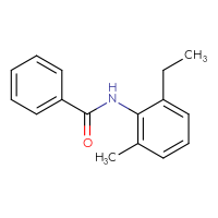Chemical structure of N-(2-ethyl-6-methylphenyl)benzamide - CSSB00000580535