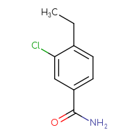 Chemical structure of 3-chloro-4-ethylbenzamide - CSSB00053318257