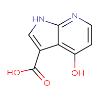 Chemical structure of 4-hydroxy-1H-pyrrolo[2,3-b]pyridine-3-carboxylic acid - CSSB00009880498
