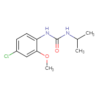 Chemical structure of 1-(4-chloro-2-methoxyphenyl)-3-(propan-2-yl)urea - CSSB01994374383