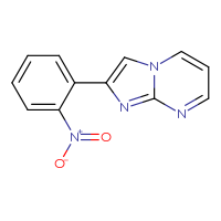 Chemical structure of 2-(2-nitrophenyl)imidazo[1,2-a]pyrimidine - CSSB00001320665