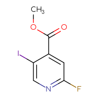 Chemical structure of methyl 2-fluoro-5-iodopyridine-4-carboxylate - CSSB00015545124