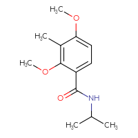 Chemical structure of 2,4-dimethoxy-3-methyl-N-(propan-2-yl)benzamide - CSSB00132307347