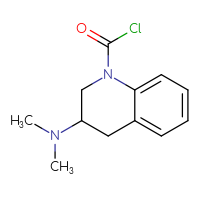 Chemical structure of 3-(dimethylamino)-1,2,3,4-tetrahydroquinoline-1-carbonyl chloride - CSSB14985244645