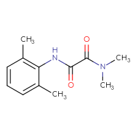 Chemical structure of N'-(2,6-dimethylphenyl)-N,N-dimethylethanediamide - CSSB01992840878