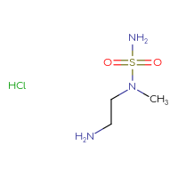 Chemical structure of (2-aminoethyl)(methyl)sulfamoylamine hydrochloride - CSSB21509459229
