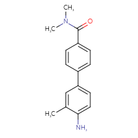 Chemical structure of 4'-amino-N,N,3'-trimethyl-[1,1'-biphenyl]-4-carboxamide - CSSB06320631780