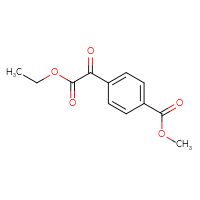Chemical structure of methyl 4-(2-ethoxy-2-oxoacetyl)benzoate - CSSB02150212502