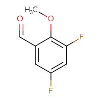 Chemical structure of 3,5-difluoro-2-methoxybenzaldehyde - CSSB00000051054