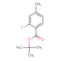Chemical structure of tert-butyl 2-fluoro-4-methylbenzoate - CSSB00012721010