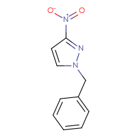 Chemical structure of 1-benzyl-3-nitro-1H-pyrazole - CSSB00010144256