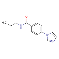 Chemical structure of 4-(1H-imidazol-1-yl)-N-propylbenzamide - CSSB00027756634