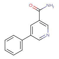 Chemical structure of 5-phenylpyridine-3-carboxamide - CSSB00009889444