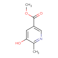 Chemical structure of methyl 5-hydroxy-6-methylpyridine-3-carboxylate - CSSB00010883353