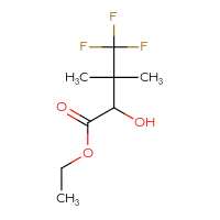 Chemical structure of ethyl 4,4,4-trifluoro-2-hydroxy-3,3-dimethylbutanoate - CSSB06648685708