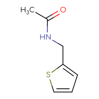 Chemical structure of N-[(thiophen-2-yl)methyl]acetamide - CSSB00000154743