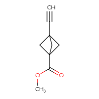 Chemical structure of methyl 3-ethynylbicyclo[1.1.1]pentane-1-carboxylate - CSSB00020589140