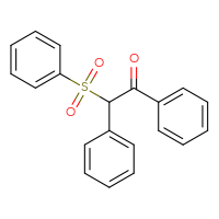 Chemical structure of 2-(benzenesulfonyl)-1,2-diphenylethan-1-one - CSSB00046241468