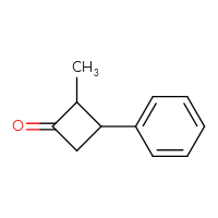 Chemical structure of 2-methyl-3-phenylcyclobutan-1-one - CSSB00000690352