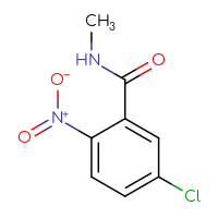 Chemical structure of 5-chloro-N-methyl-2-nitrobenzamide - CSSB00000155096