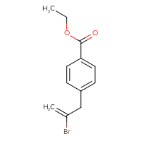 Chemical structure of ethyl 4-(2-bromoprop-2-en-1-yl)benzoate - CSSB00009997365