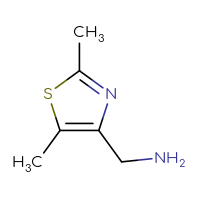 Chemical structure of 1-(2,5-dimethyl-1,3-thiazol-4-yl)methanamine - CSSB00000693874