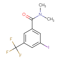Chemical structure of 3-iodo-N,N-dimethyl-5-(trifluoromethyl)benzamide - CSSB00020690688