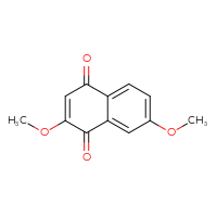 Chemical structure of 2,7-dimethoxy-1,4-dihydronaphthalene-1,4-dione - CSSB06269290240