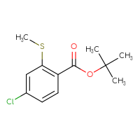 Chemical structure of tert-butyl 4-chloro-2-(methylsulfanyl)benzoate - CSSB20813997376
