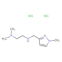 Chemical structure of [2-(dimethylamino)ethyl][(1-methyl-1H-pyrazol-3-yl)methyl]amine dihydrochloride - CSSB00025719672