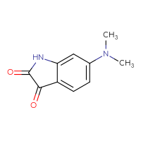 Chemical structure of 6-(dimethylamino)-2,3-dihydro-1H-indole-2,3-dione - CSSB00000751543
